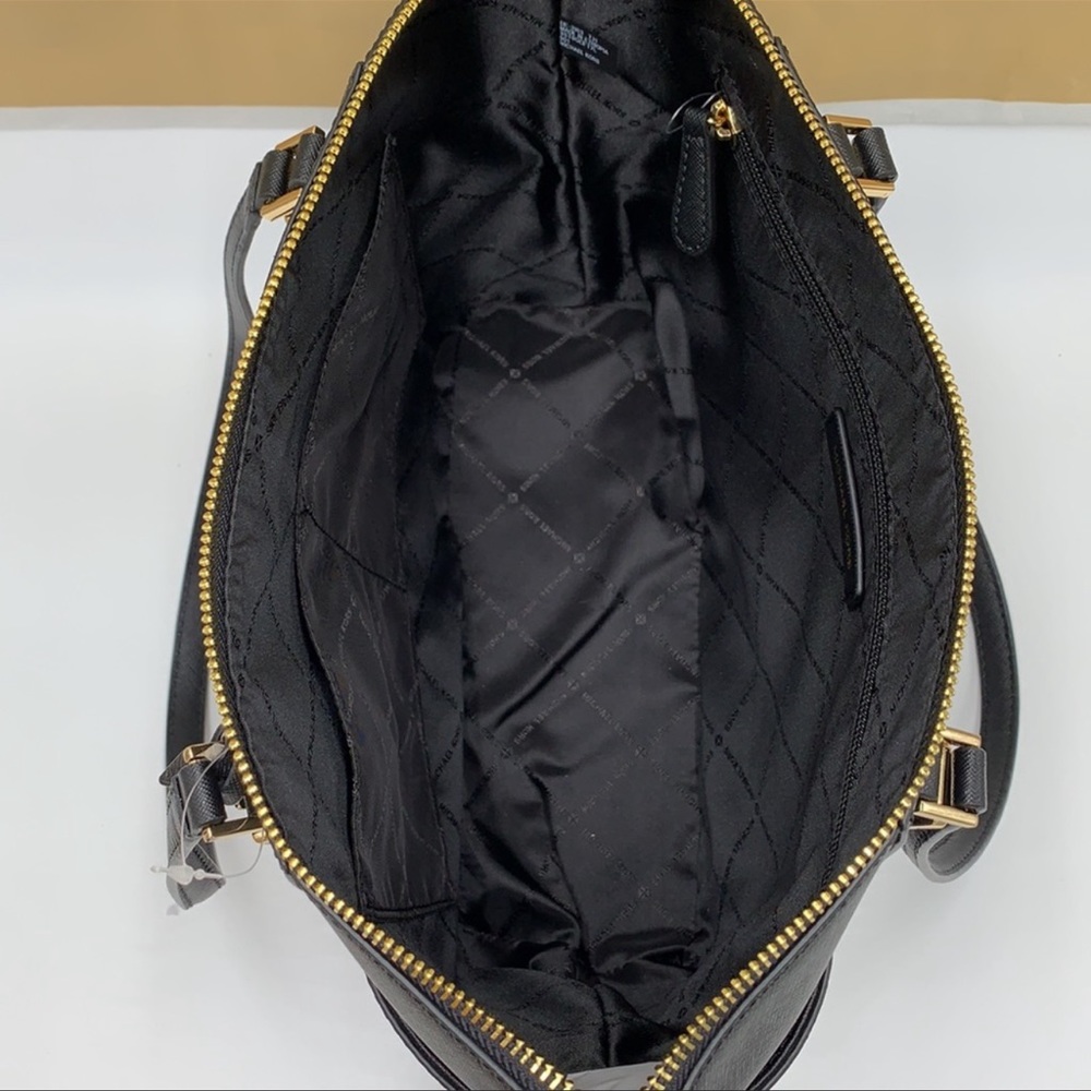MICHAEL KORS Charlotte Large Leather Top-Zip Tote - Picture 13 of 16